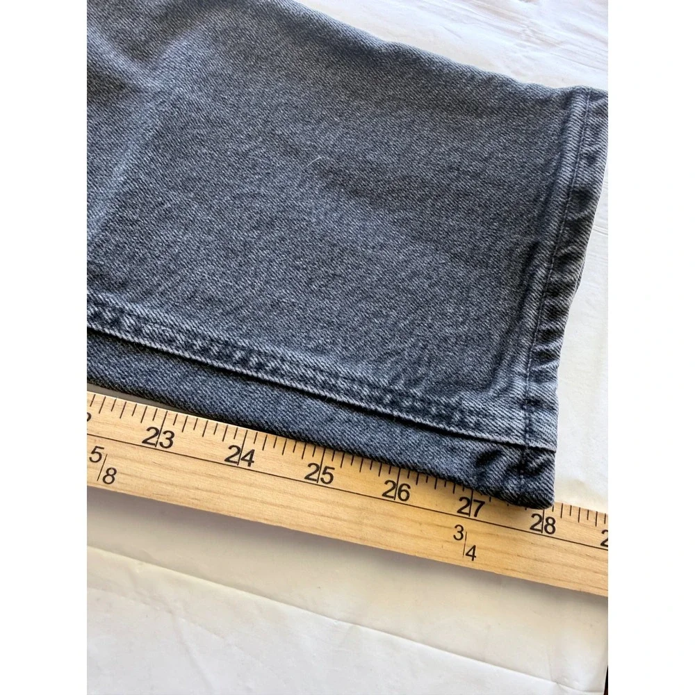 AGOLDE Merrel High Rise Straight Leg Jeans Washed Black Size 28
